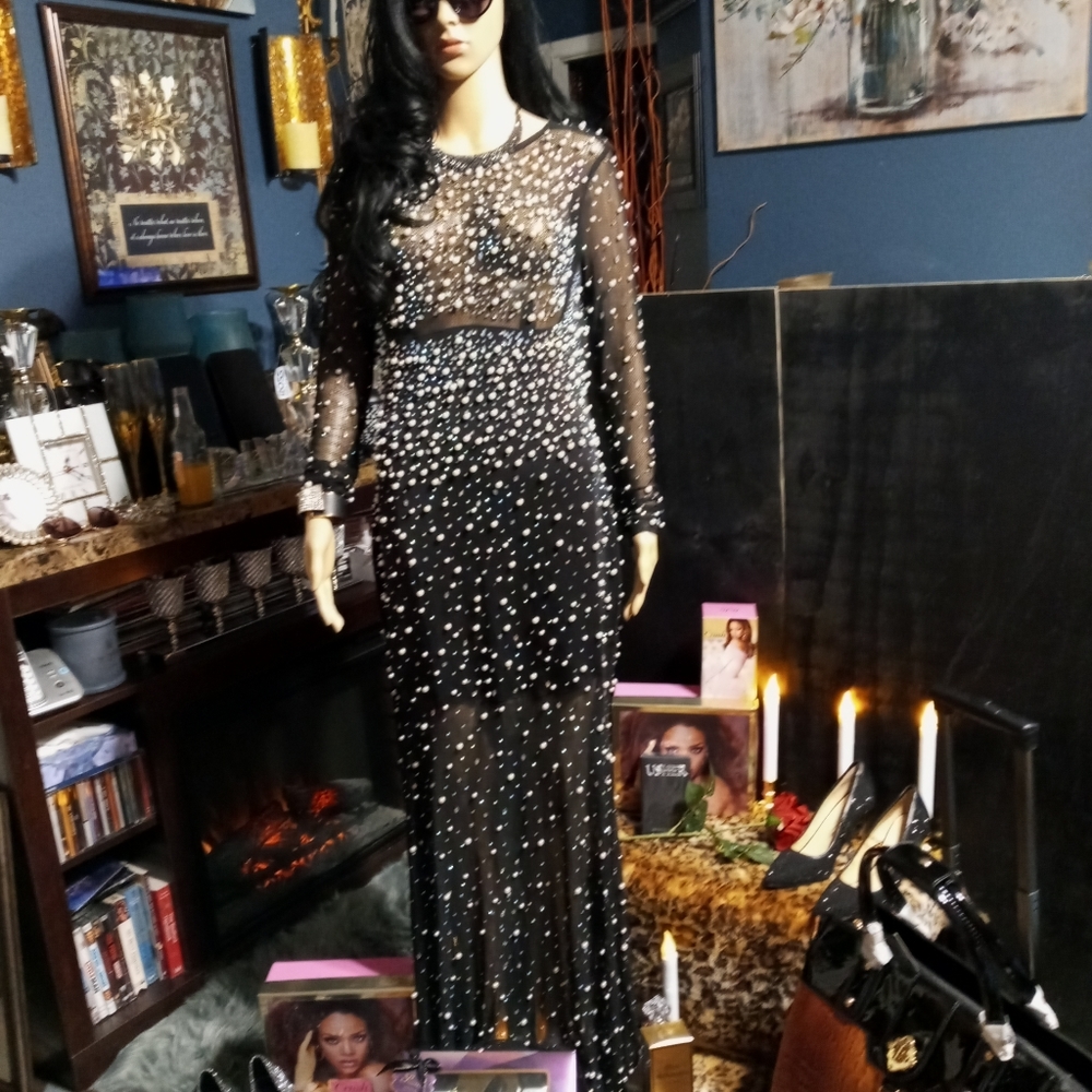 Black Beaded Dress